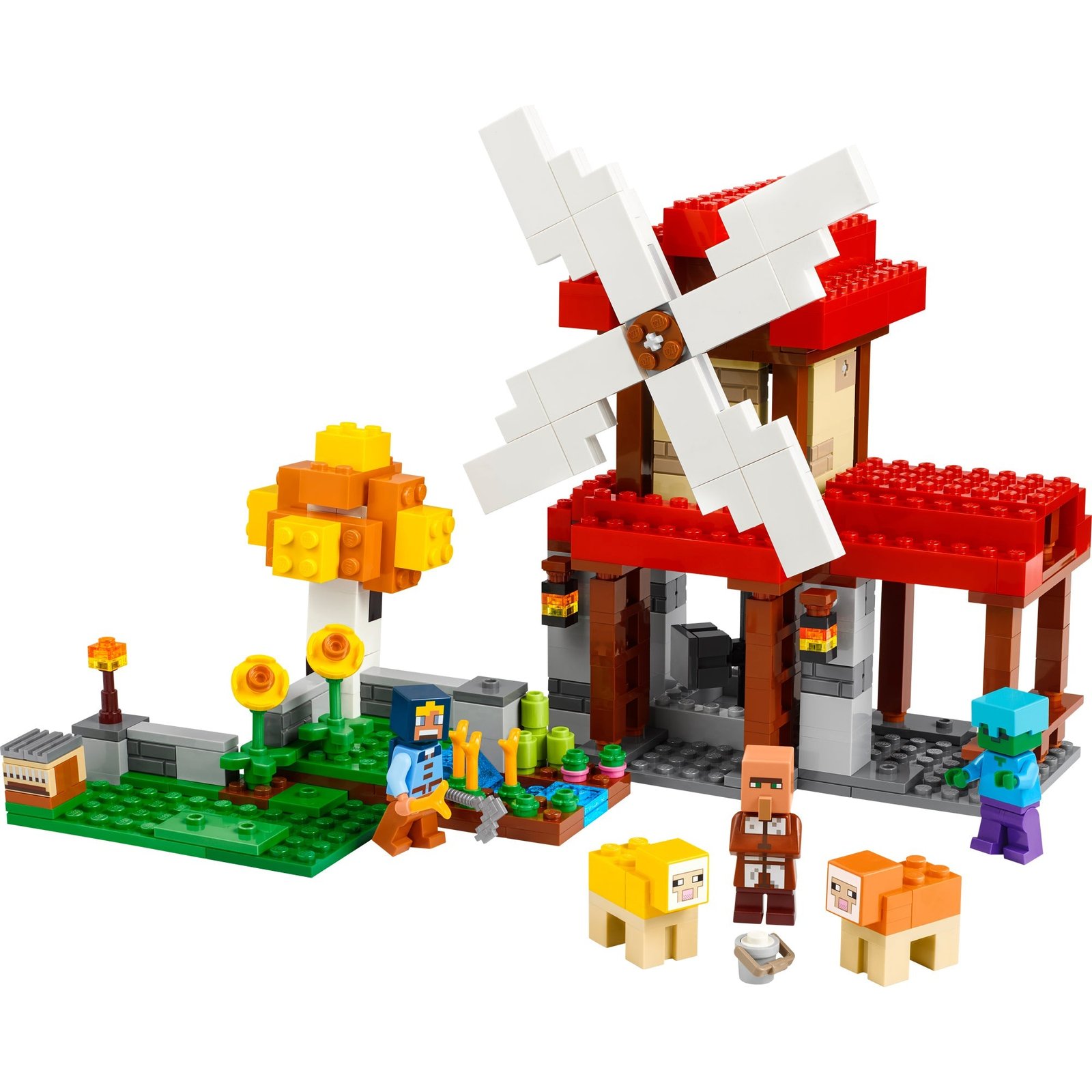 LEGO Minecraft La Granja de Molinos de Viento, 21262, Edades 8+, 462 Piezas - Imagen 4