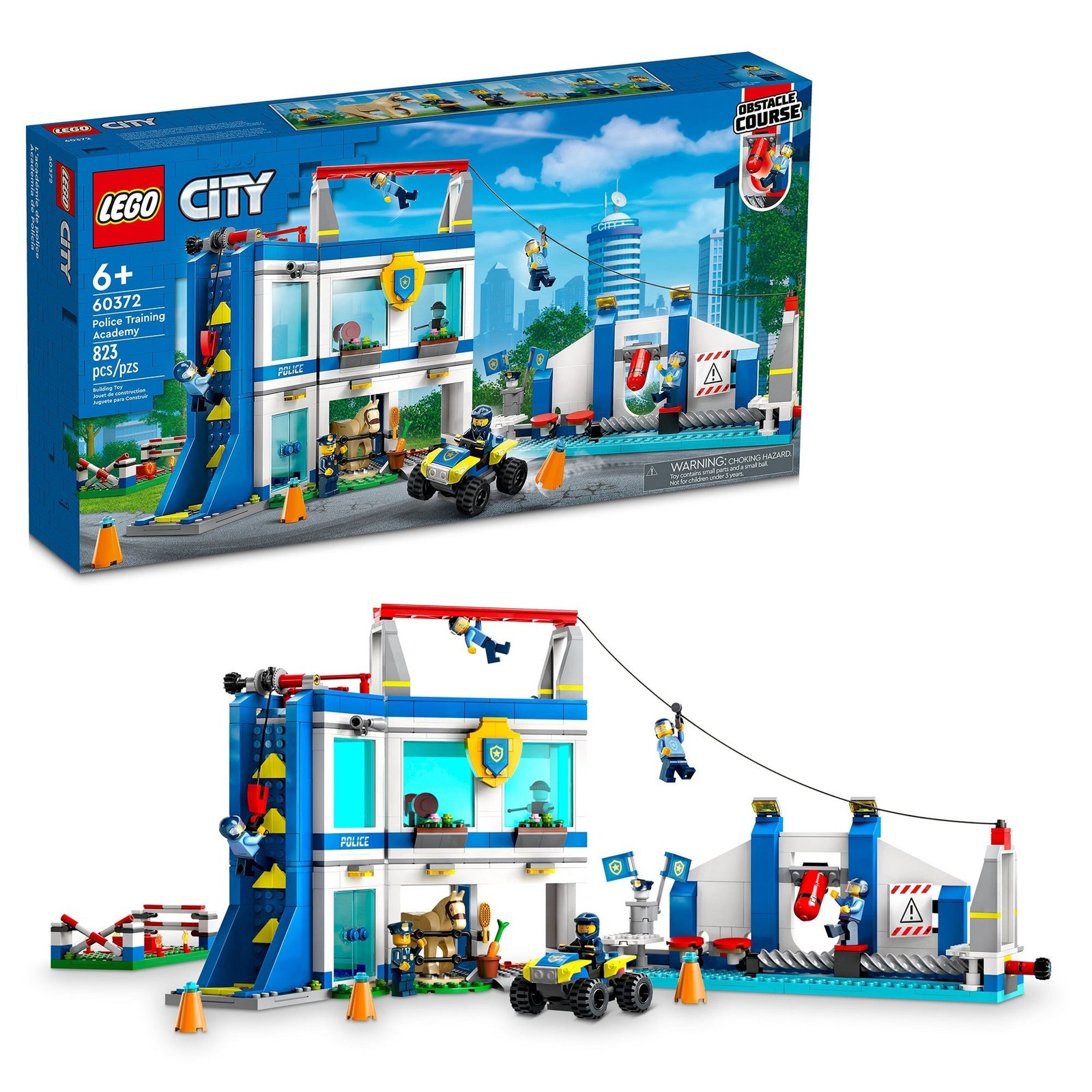 LEGO City Academia de Entrenamiento de Policía, 60372, Edades 6+, 823 Piezas