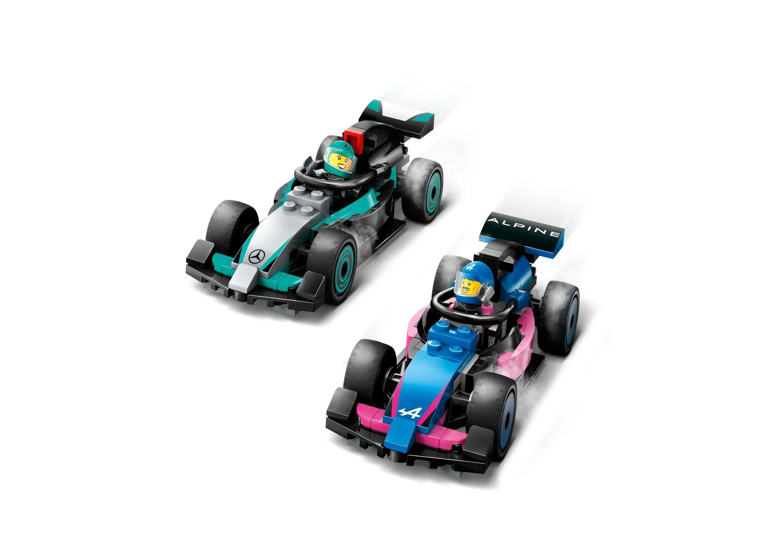 LEGO City F1 Garage Mercedes-AMG Alpine Cars Juego de construcción 60444 - 678 piezas - Imagen 4