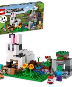 LEGO Minecraft El Rancho de Conejos, 21181, Edades 8+, 340 Piezas