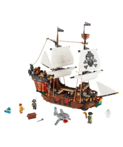 Kit de construcción LEGO Creator 3 en 1 Aventura en el barco pirata - 1260 piezas
