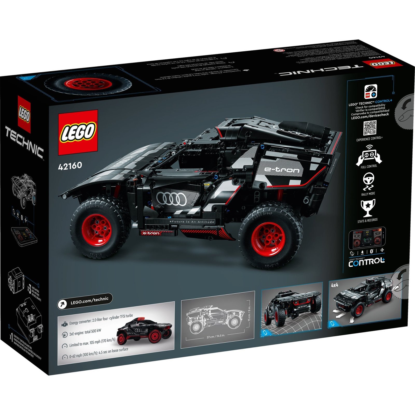 LEGO Technic Powered UP Audi RS Q e-tron, 42160, Edades 10+, 914 Piezas - Imagen 3