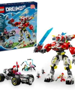 LEGO DREAMZzz Juego de 1006 piezas: Tiger Mech de Cooper y Hot Rod Car de Zero
