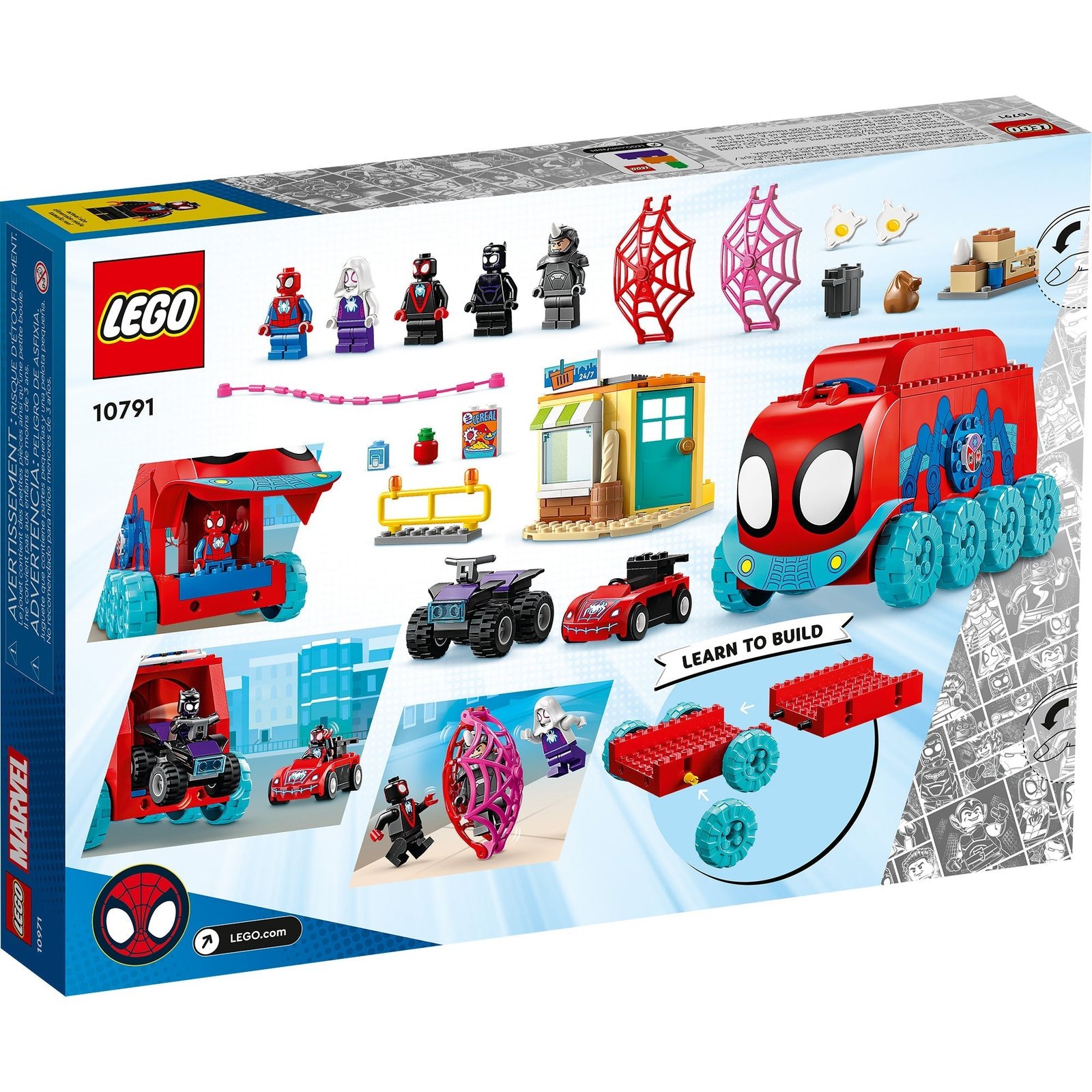 LEGO Marvel Cuartel Móvil del Equipo Spidey, 10791, Edades 4+, 187 Piezas - Imagen 4