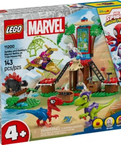 Alternative view of LEGO Marvel Spidey y sus increíbles amigos Set de batalla en la casa del árbol de 143 piezas