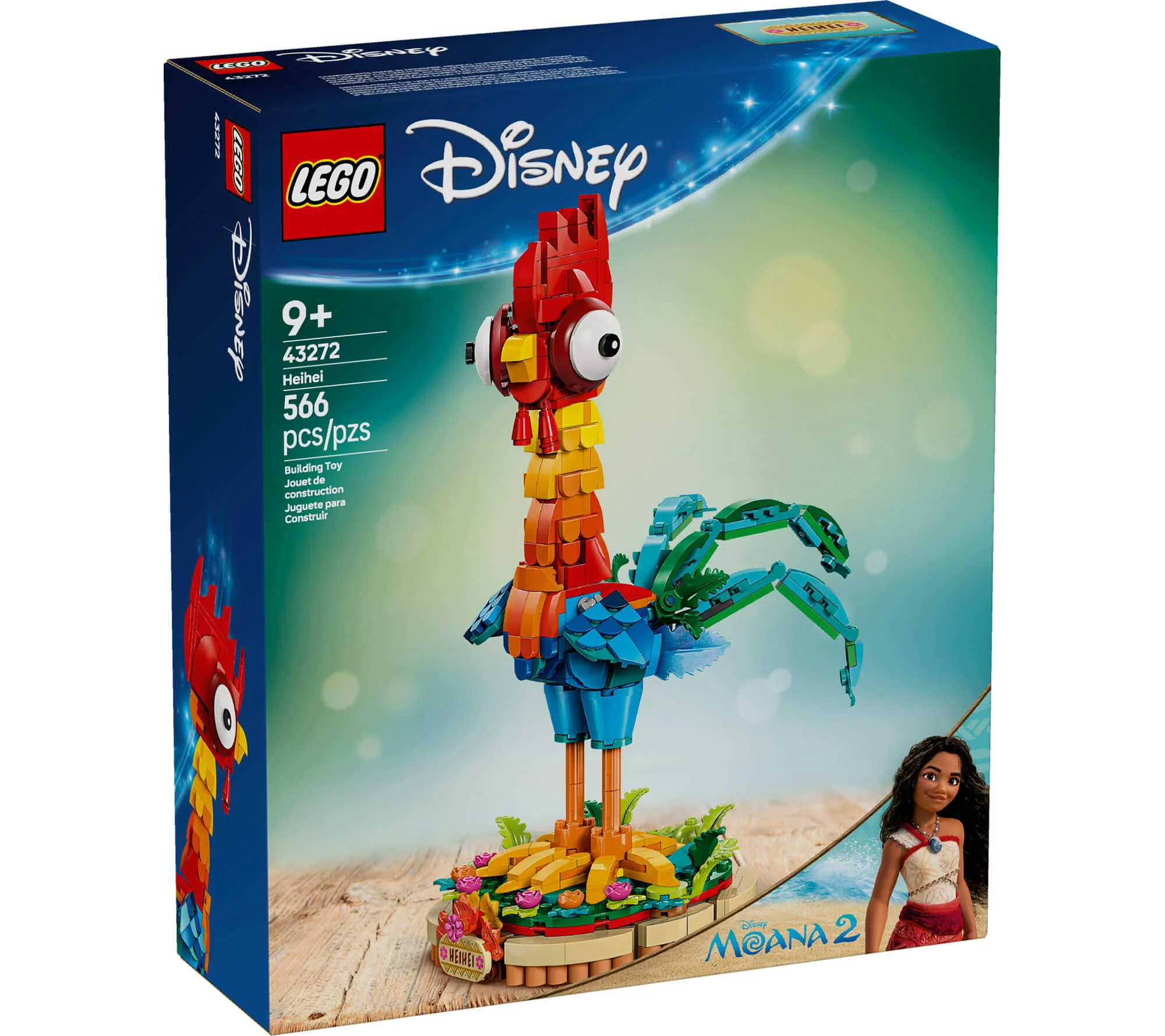 LEGO® | Kit de modelo Disney Moana Heihei de 566 piezas - Pollo colorido - Imagen 2
