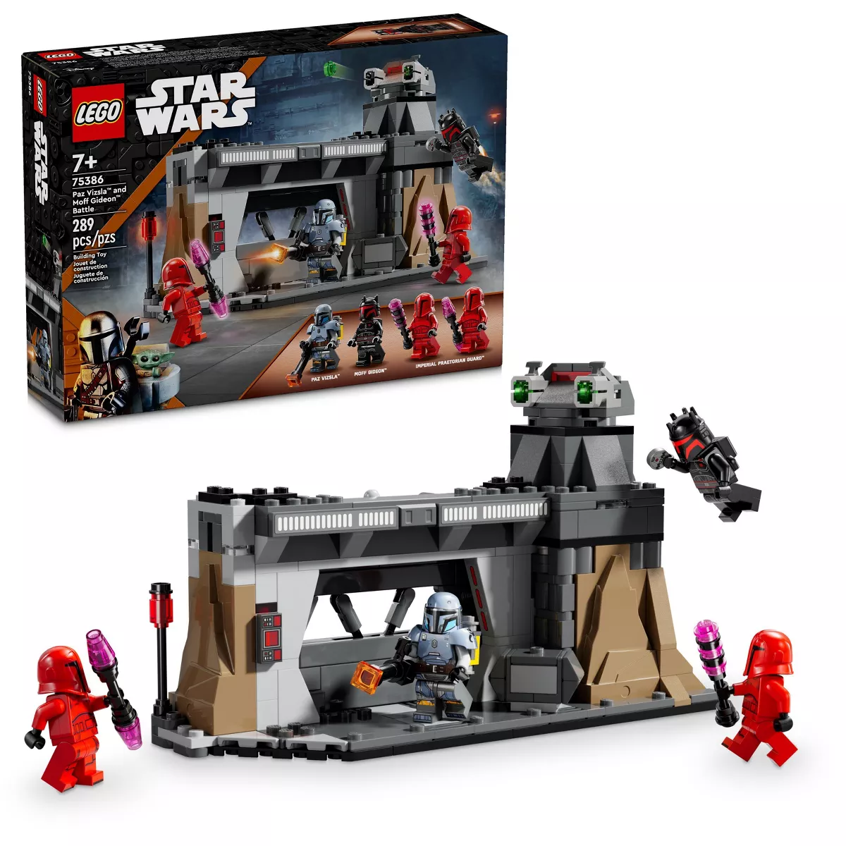 LEGO Star Wars Mandalorian 75386 Set de Batalla Paz Vizsla y Moff Gideon