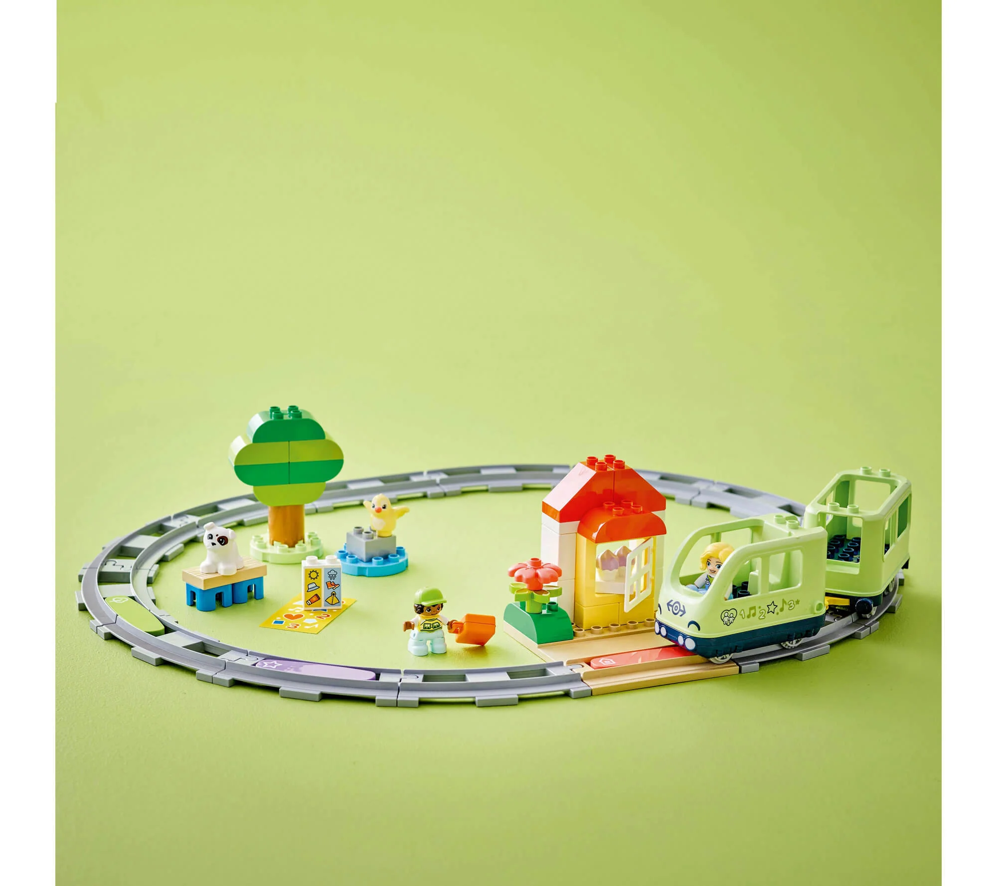 LEGO DUPLO Town Set de tren de aventuras interactivo de 57 piezas 10427 - Imagen 4