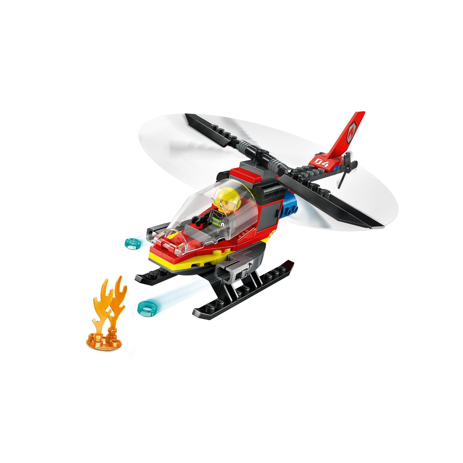 LEGO City Helicóptero de Rescate de Bomberos, 60411, Edades 5+, 85 Piezas - Imagen 6
