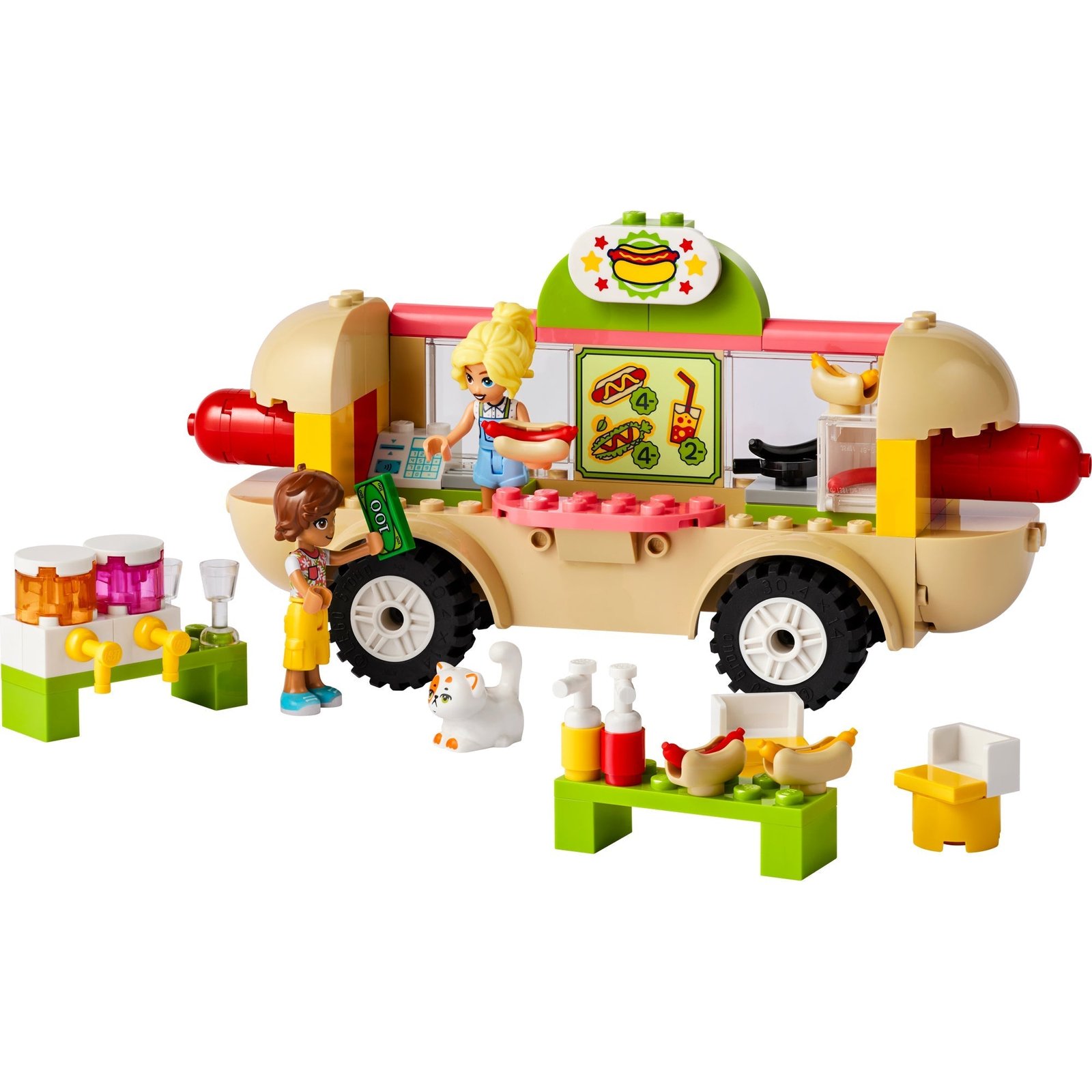 LEGO Friends Camión de comida para perritos calientes, 42633, edades 4+, 100 piezas - Imagen 4
