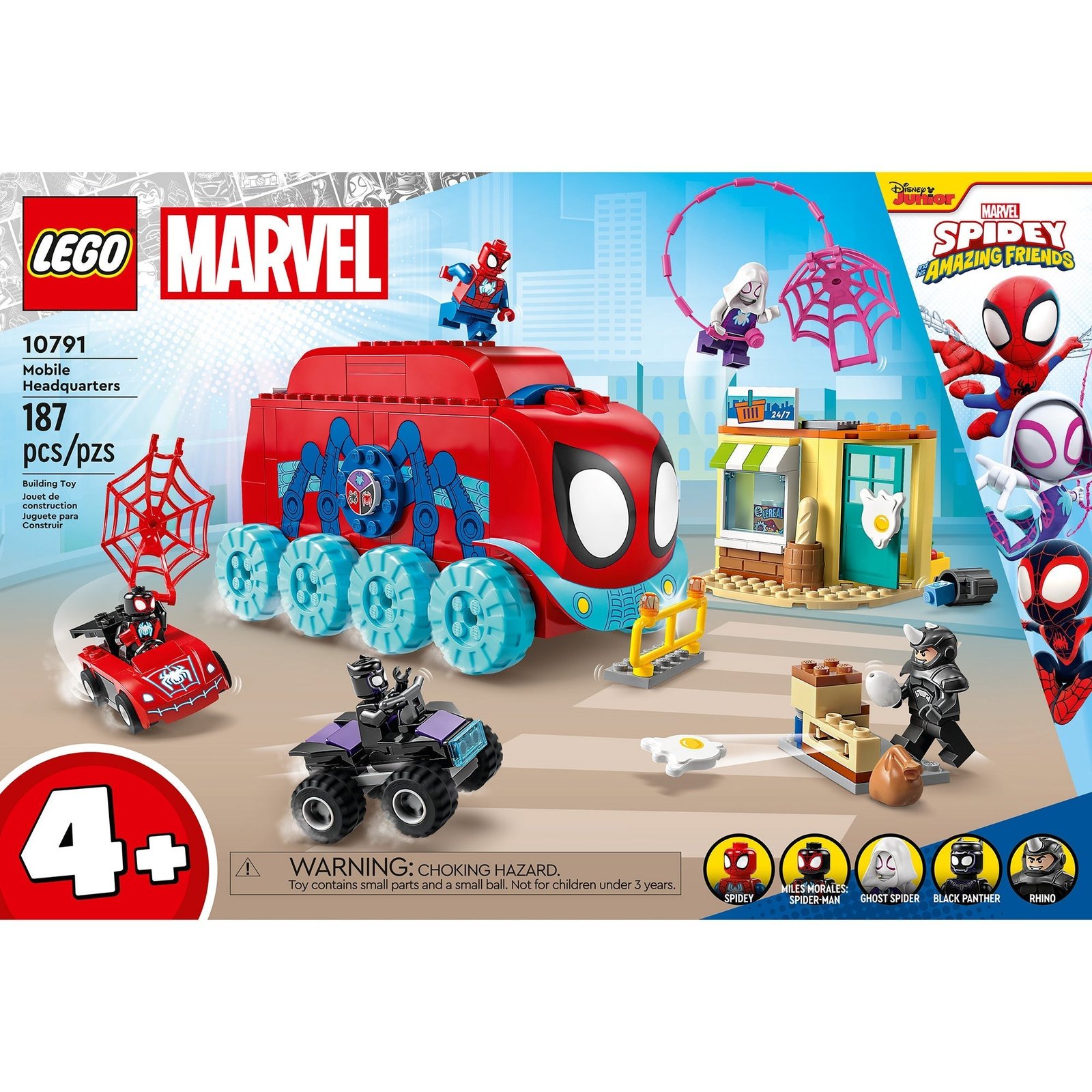 LEGO Marvel Cuartel Móvil del Equipo Spidey, 10791, Edades 4+, 187 Piezas - Imagen 3