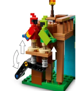 Alternative view of LEGO Minecraft Juego de construcción interactivo Casas de los Loros 21282 - 535 piezas