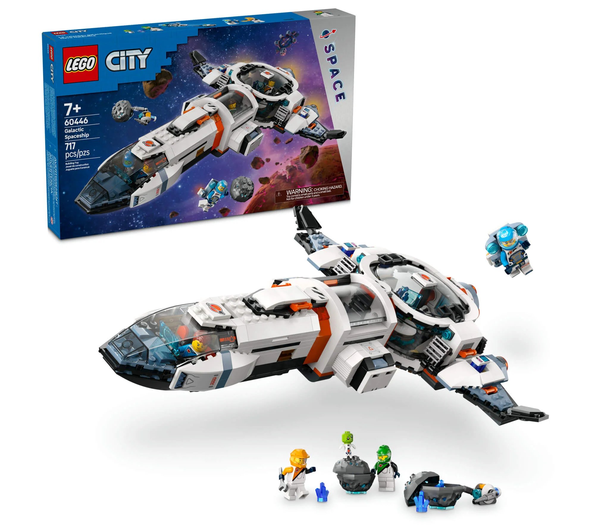 LEGO City Juego de construcción de nave espacial galáctica modular de 717 piezas: ¡te esperan aventuras interestelares!
