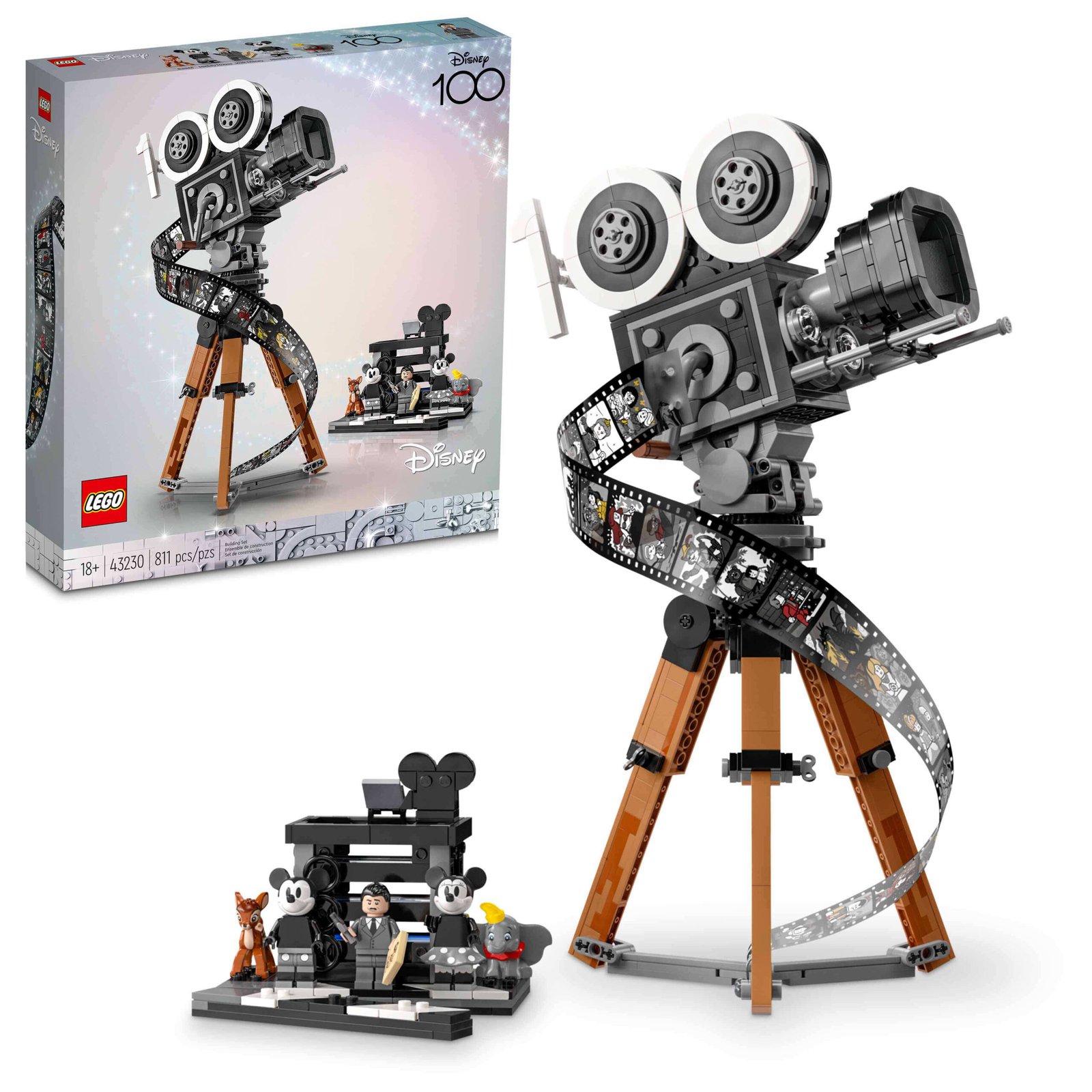 Lego | Disney Walt Disney Tribute Camera 43230 Kit de construcción coleccionable (811 piezas)