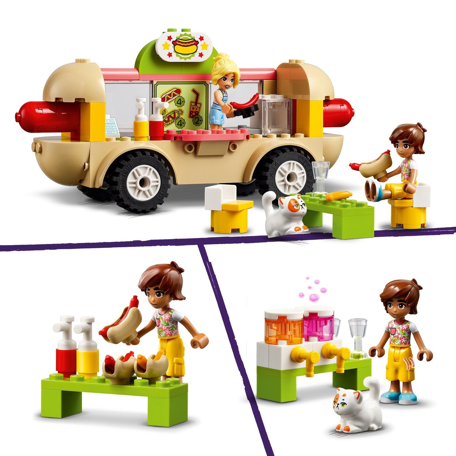 LEGO Friends Camión de comida para perritos calientes, 42633, edades 4+, 100 piezas - Imagen 7
