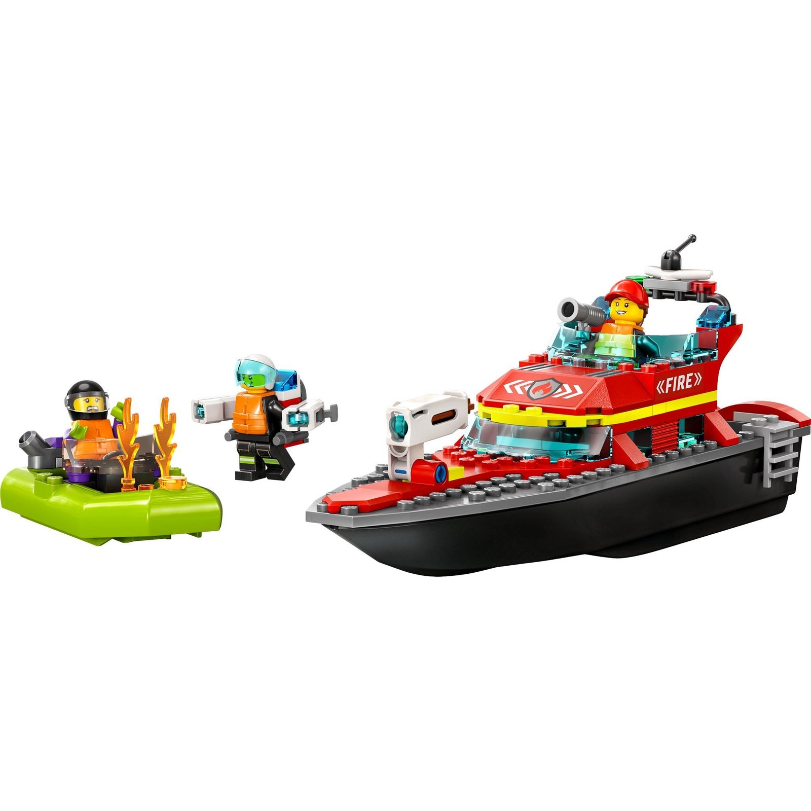 LEGO City Barco de rescate contra incendios, 60373, edades 5+, 144 piezas - Imagen 5