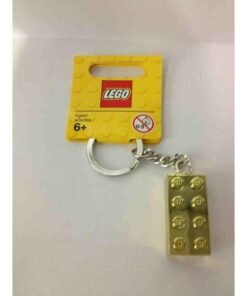 Lego 850808 Llavero De Ladrillo Dorado 2x4
