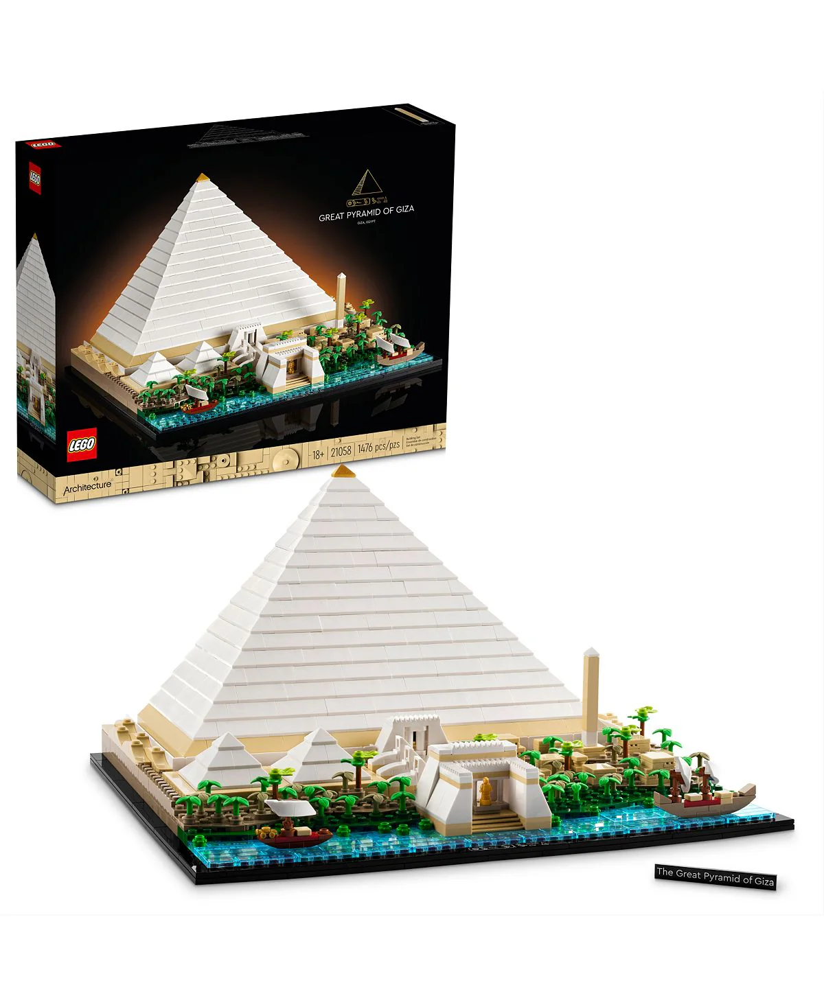 LEGO Architecture Gran Pirámide de Giza Modelo Kit - 1476 Piezas
