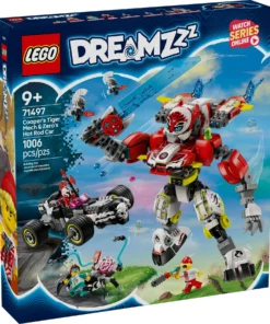 Alternative view of LEGO DREAMZzz Juego de 1006 piezas: Tiger Mech de Cooper y Hot Rod Car de Zero