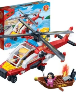 LEGO City Juego de helicópteros de rescate contra incendios con minifiguras