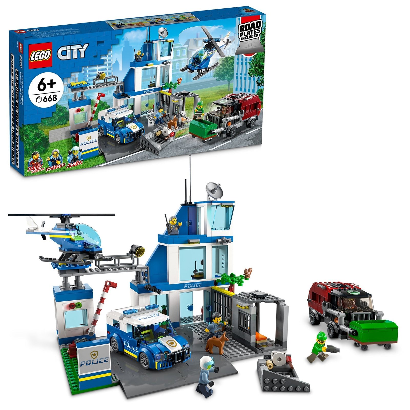 Comisaría de Policía LEGO City, 60316, Edades 6+, 668 Piezas