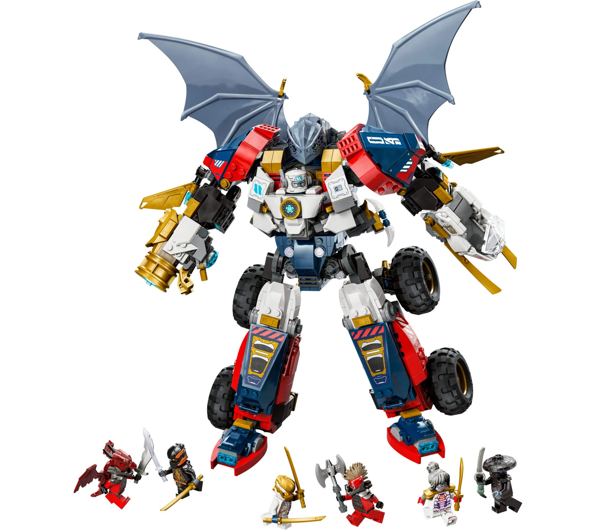 LEGO NINJAGO Juego de construcción 4 en 1 Mecha Ultra Combinadora de Zane 71834 - Imagen 3