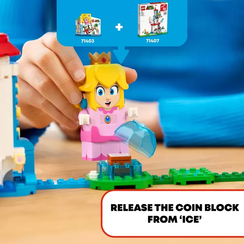 LEGO 71407 SUPER MARIO SET DE EXPANSIÓN CON TRAJE DE GATO PEACH Y TORRE CONGELADA - Imagen 11