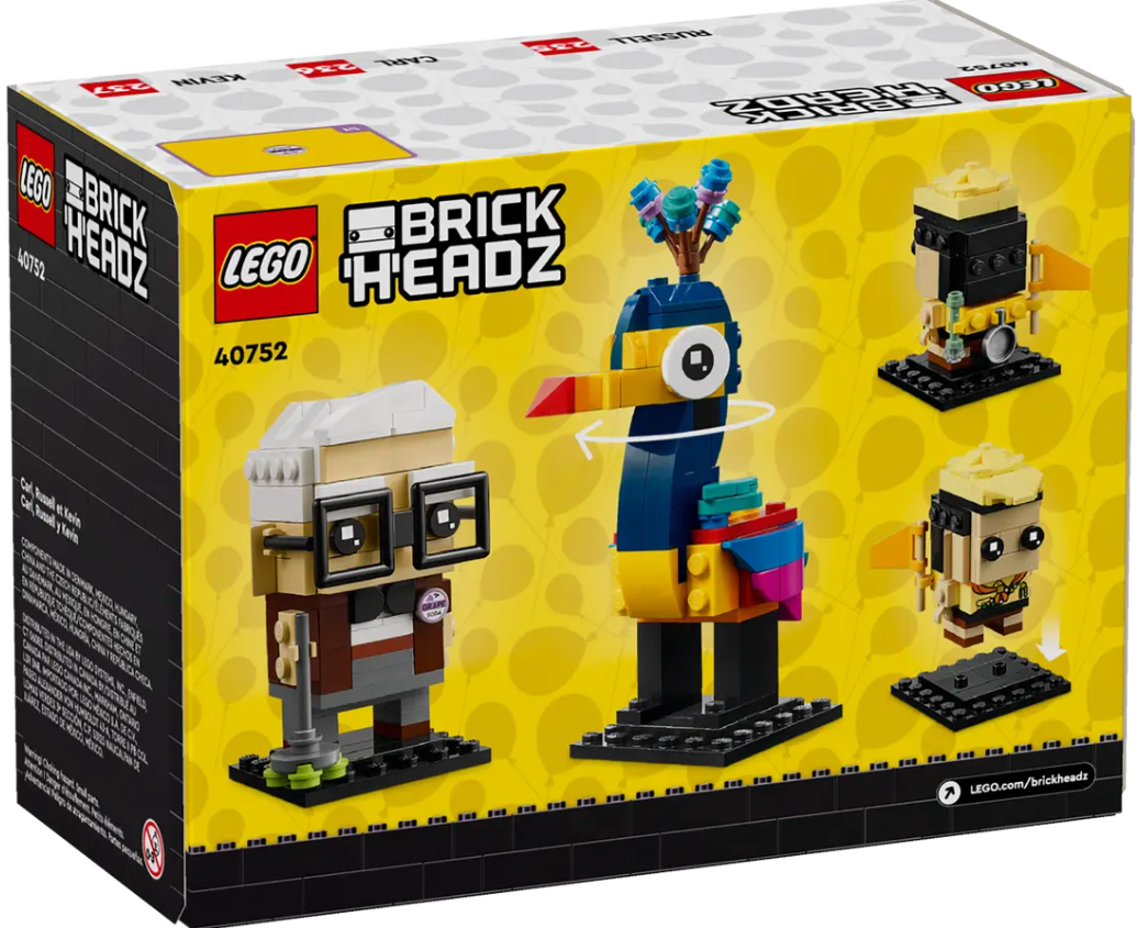 LEGO® Brickheadz™ Disney® y Pixar Carl, Russell y Kevin – 40752 - Imagen 3