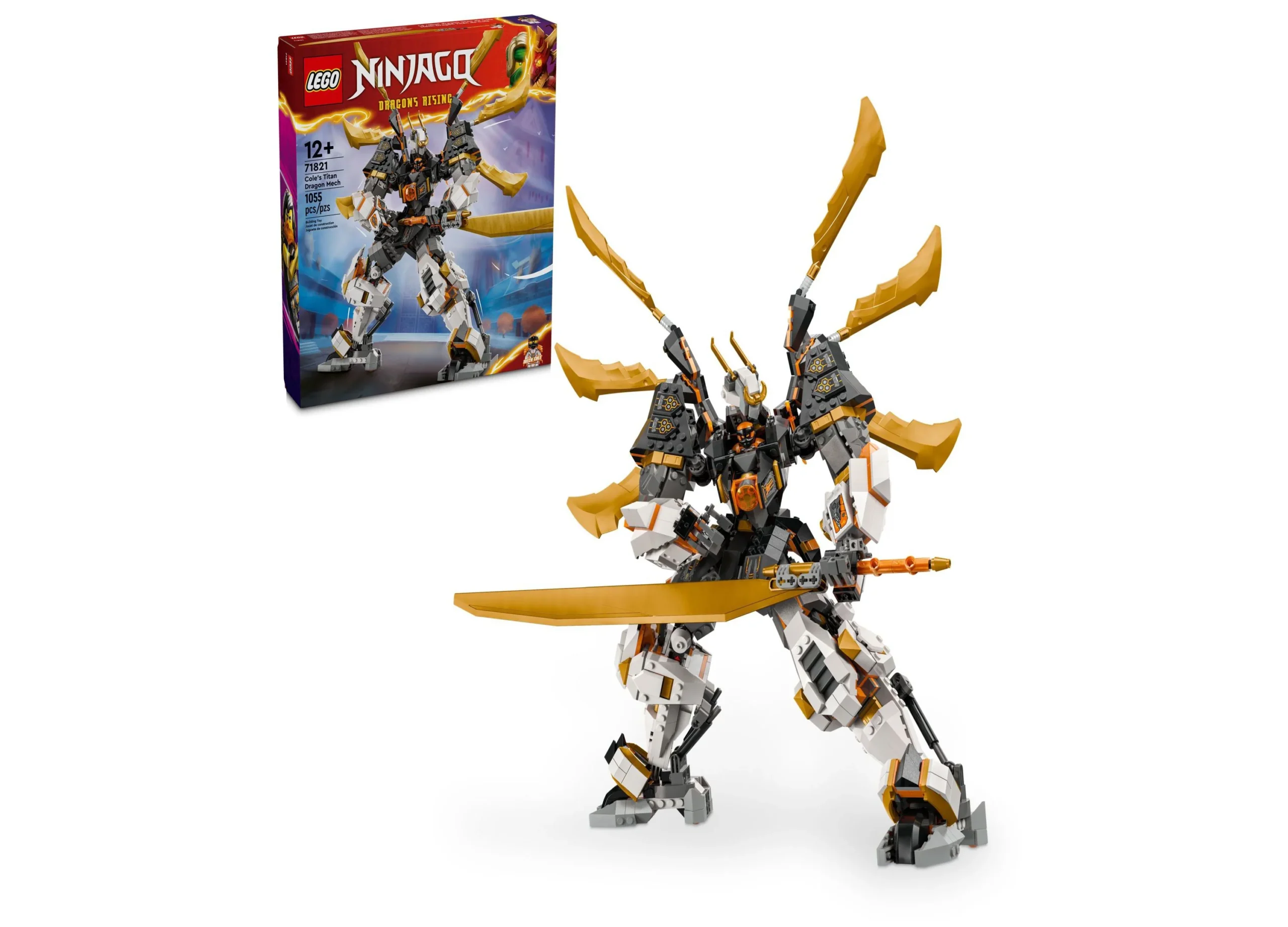 LEGO® Ninjago Titan Dragon Mech de Cole 71821 Juego de construcción - 1055 piezas