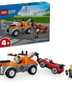 LEGO City Juego de reparación de grúa y coche deportivo de 101 piezas