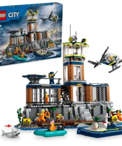 LEGO City Police Prison Island Set de juguetes de construcción de 980 piezas 60419