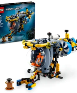 LEGO Technic Submarino de investigación de aguas profundas, juego de construcción de 413 piezas 42201