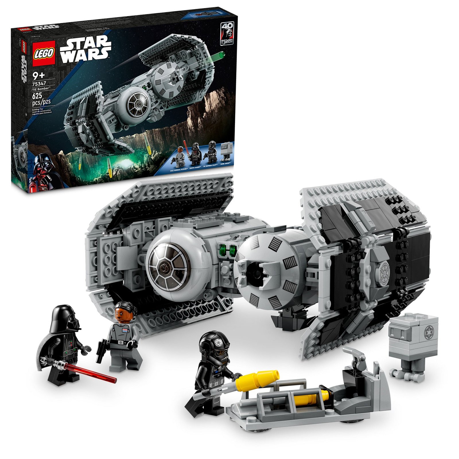 LEGO Star Wars Bombardero TIE, 75347, Edades 9+, 625 Piezas