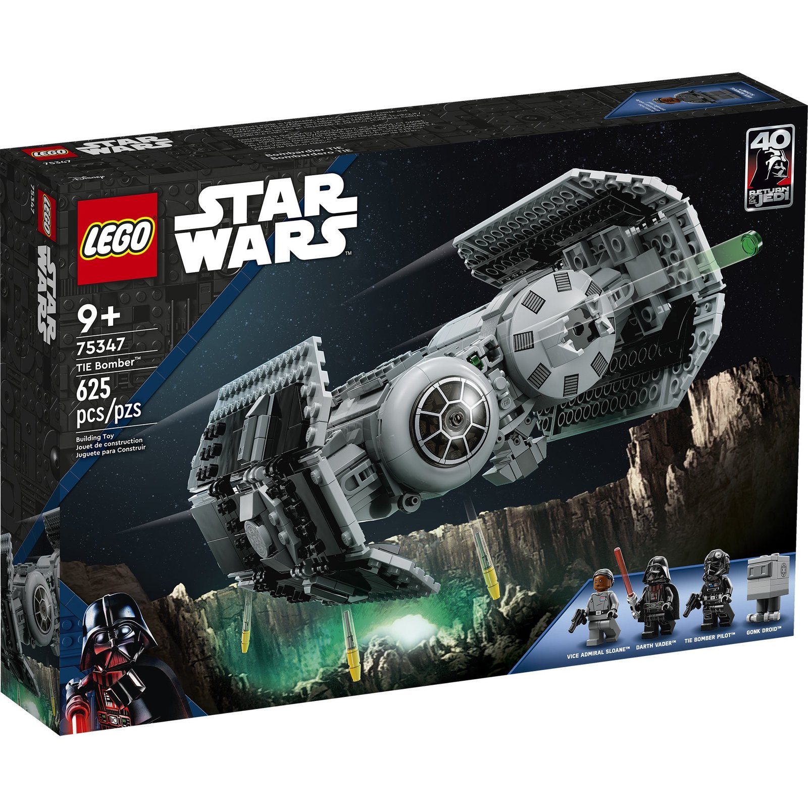 LEGO Star Wars Bombardero TIE, 75347, Edades 9+, 625 Piezas - Imagen 2