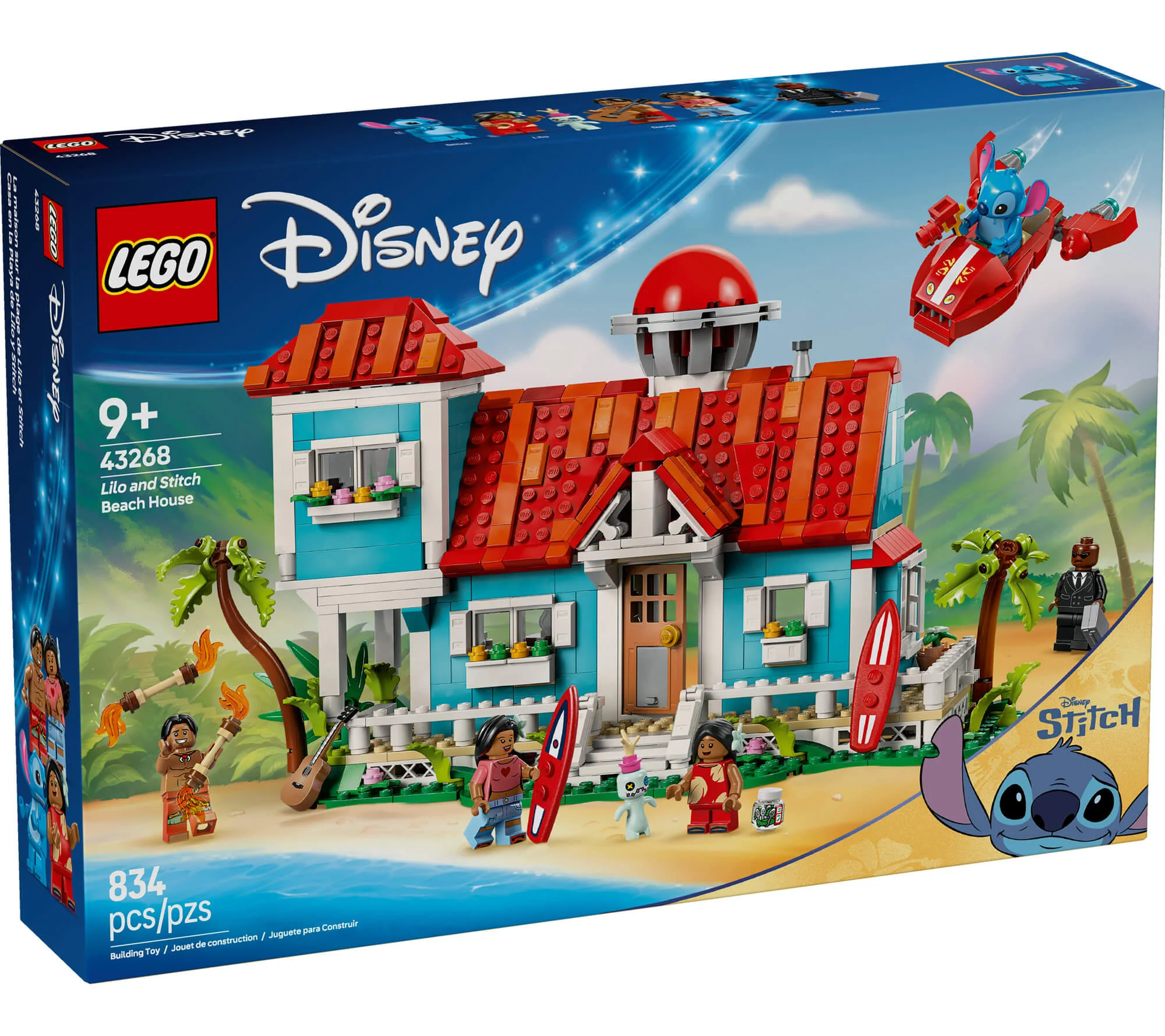 Lego | Disney Lilo y Stitch Juego de Casa de Playa de 834 Piezas - Modelo 43268 - Imagen 2