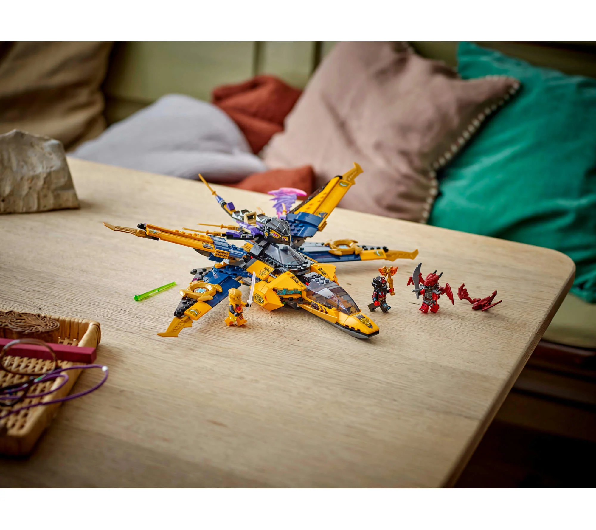 LEGO NINJAGO Juguete Supertormenta Jet de Ras y Arin 71833 - 510 Piezas - Imagen 4