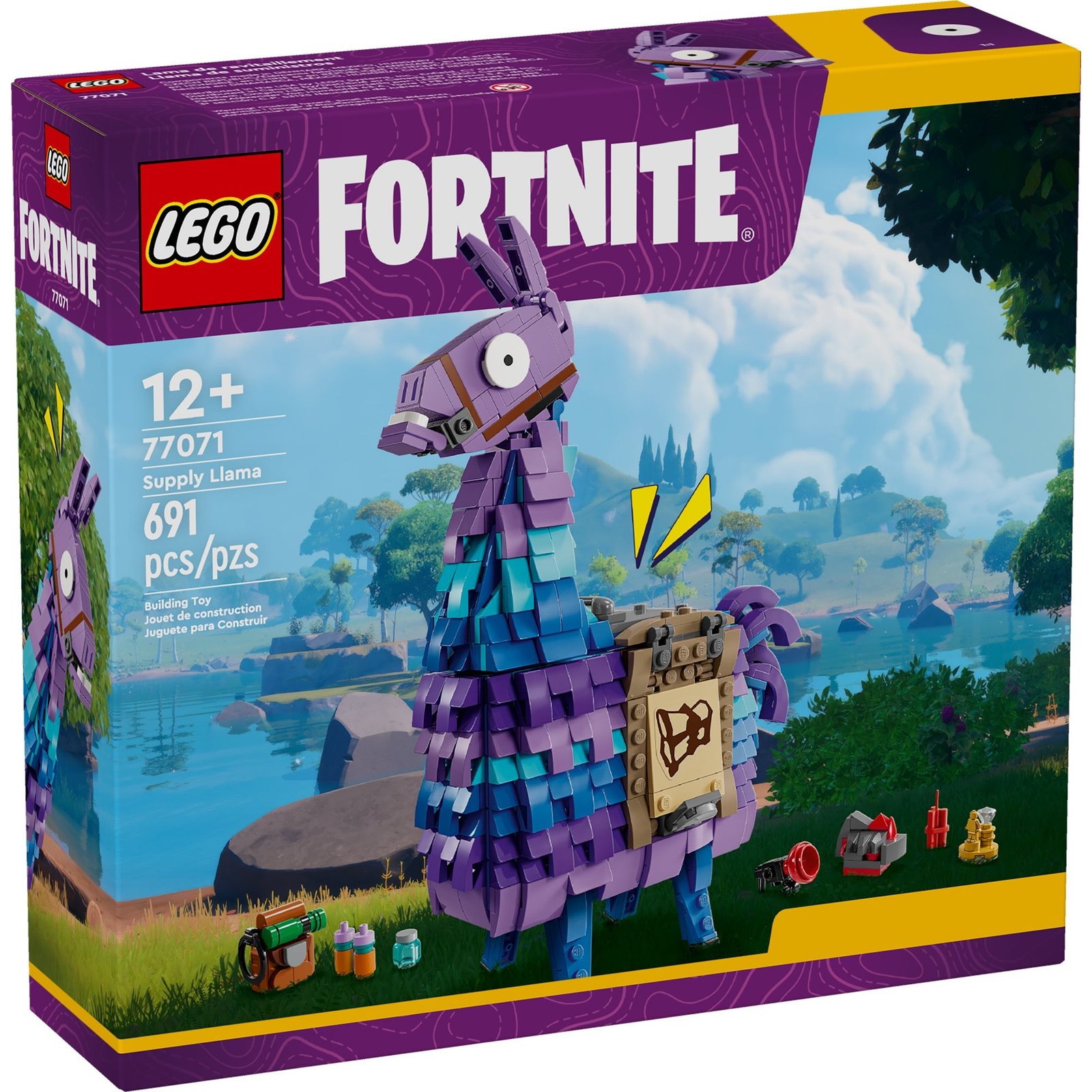 LEGO Fortnite Supply Llama, 77071, mayores de 12 años, 691 piezas - Imagen 2