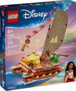 Alternative view of Lego | Kit de modelo de juguete de fantasía en canoa de la aventura de Disney Moana - 529 piezas