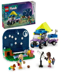 LEGO Friends Juego de juguetes para vehículos de acampada, aventuras de observación de estrellas, 364 piezas