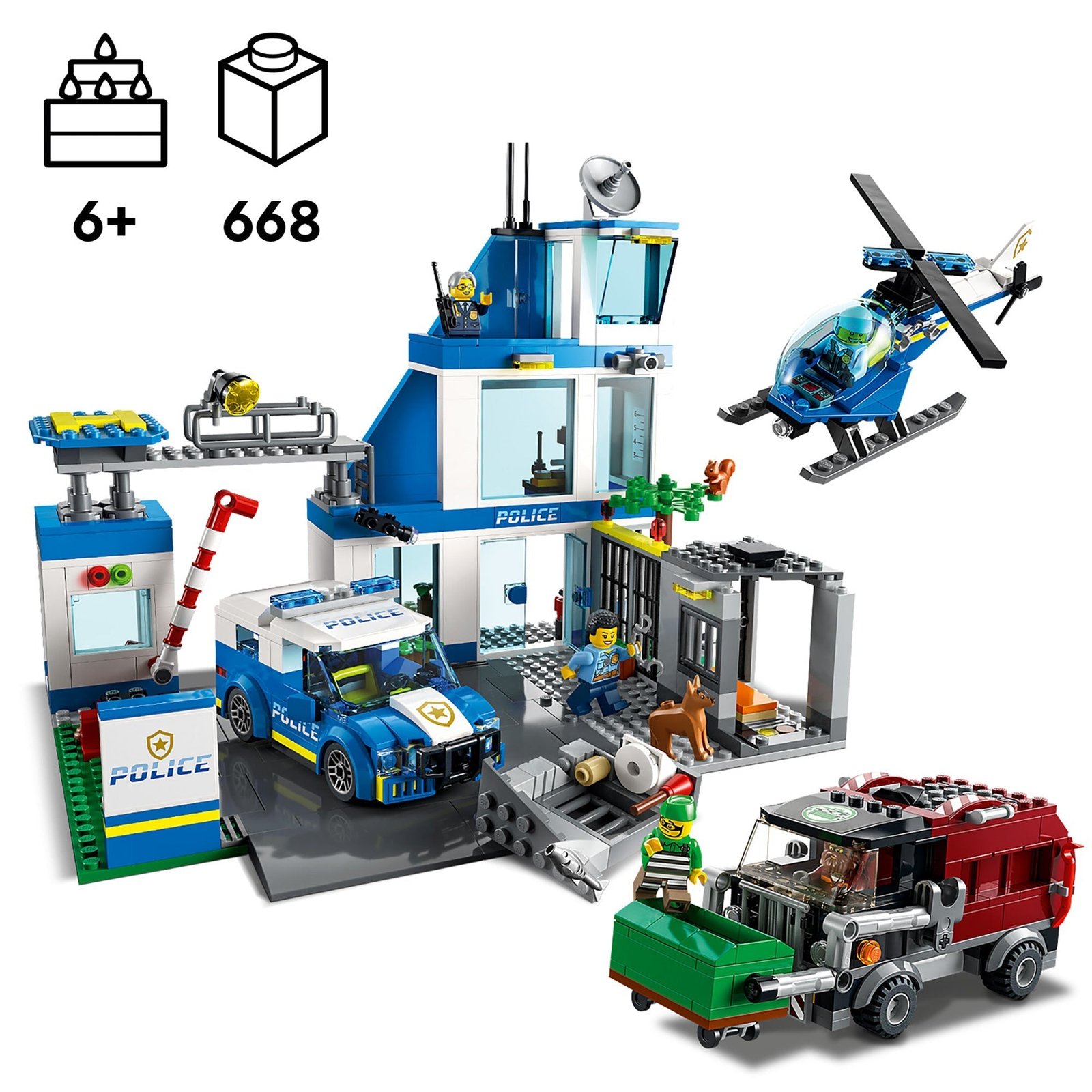 Comisaría de Policía LEGO City, 60316, Edades 6+, 668 Piezas - Imagen 4