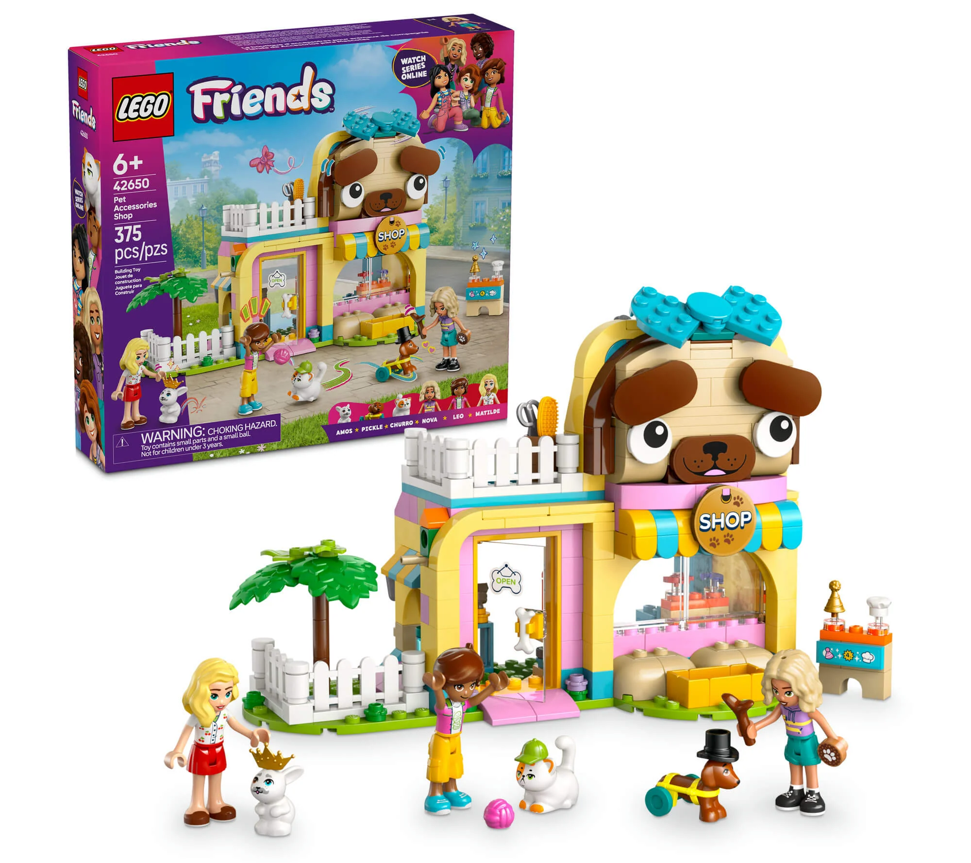 LEGO® Friends Tienda de accesorios para mascotas de 375 piezas Juego de construcción de juguetes 42650