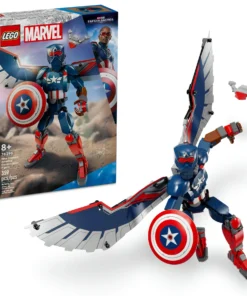 LEGO Marvel Nueva figura de construcción del Capitán América de 359 piezas - 76296