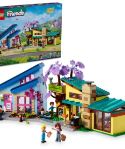 LEGO Friends Juego de construcción de las casas familiares de Olly y Paisley, 1126 piezas