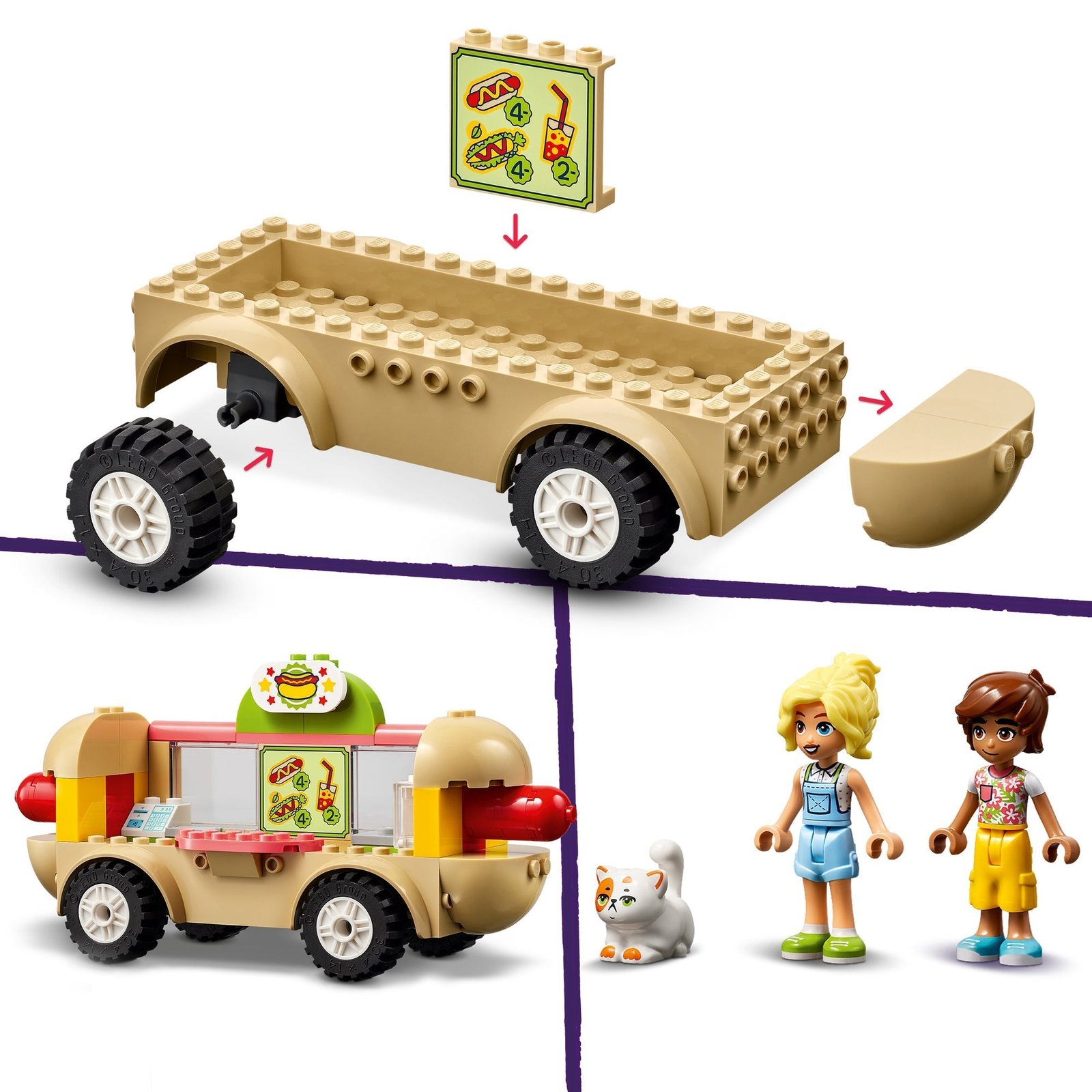 LEGO Friends Camión de comida para perritos calientes, 42633, edades 4+, 100 piezas - Imagen 6