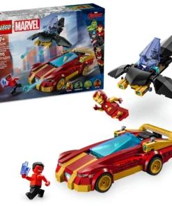 LEGO Marvel Super Heroes Iron Man Car & Black Panther vs. Red Hulk Juego de 295 piezas