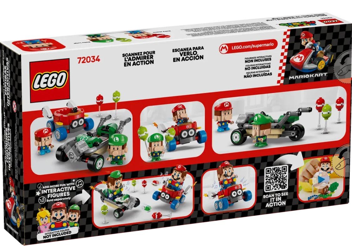 LEGO® Super Mario™ Mario Kart™ - Bebé Mario contra Bebé Luigi – 72034 - Imagen 4
