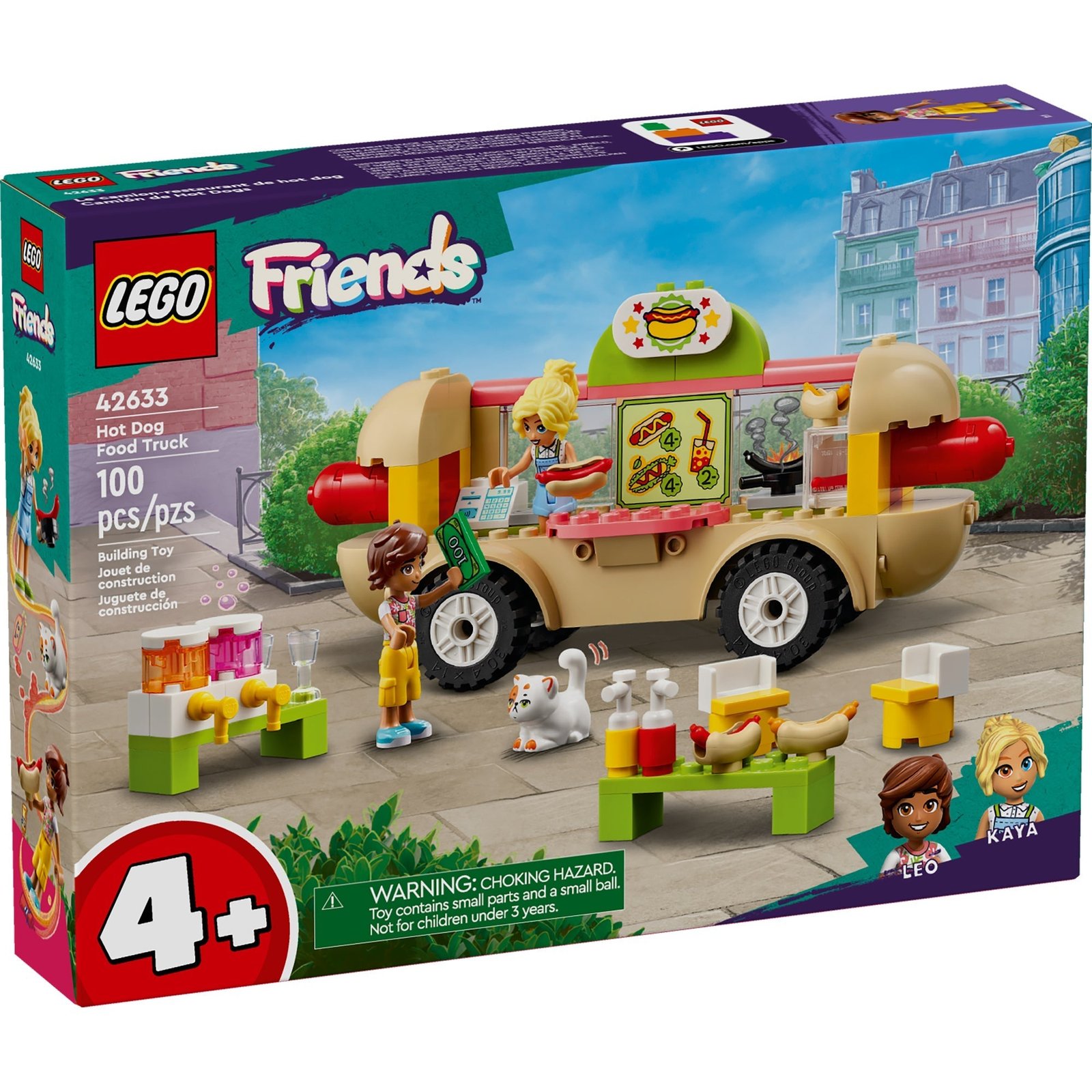 LEGO Friends Camión de comida para perritos calientes, 42633, edades 4+, 100 piezas - Imagen 2