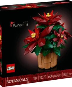 Alternative view of LEGO Icons Set de construcción de decoración de plantas de Poinsettia 10370 - Colección Botánica