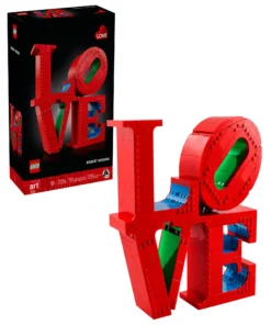 LEGO Art Love Kit de construcción de esculturas para adultos 31214 - Icono del arte pop