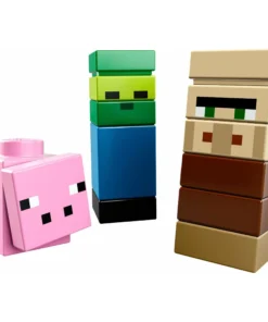 Alternative view of LEGO Minecraft 21105 La microconstrucción de la aldea